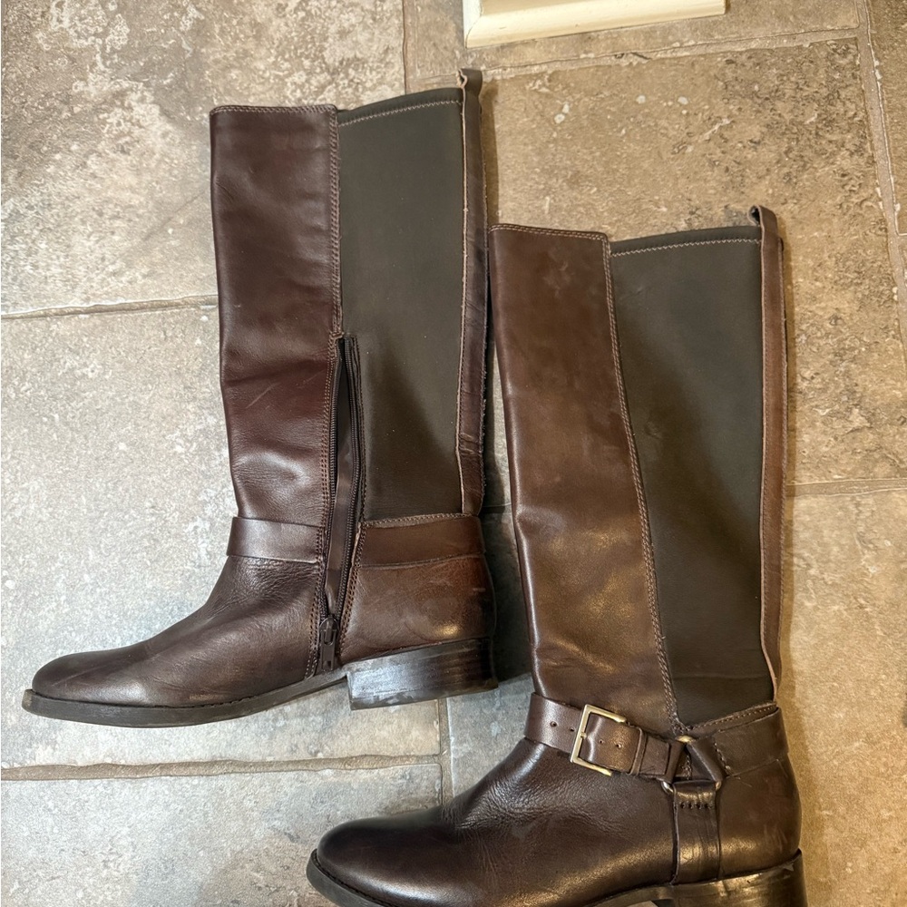 Arturo Chiang Dark Brown Leather Boots